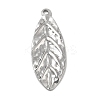 Non-Tarnish Textured 304 Stainless Steel Pendants STAS-P319-49P-2