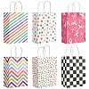 12Pcs 6 Colors Print Paper Packing Tote Bags CARB-FS0001-05-1