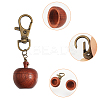 Wood Apple Box Jewelry Pendant Decoration HJEW-AB00424-4
