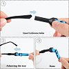 8Pcs 8 Colors Stretchy Nylon Sports Sunglass Straps AJEW-GF0010-53-6