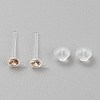 Resin Stud Earring Finding RESI-WH20001-08H-1