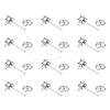 16Pcs Brass Stud Earring Findings KK-FS0001-56P-3