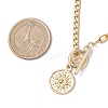 201 Stainless Steel Sun Pendant 304 Stainless Steel Cable Chain OT Necklaces for Women NJEW-JN05583-3