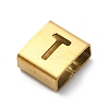 Ion Plating(IP) 304 Stainless Steel Square Slide Charms STAS-L132-02T-G-2