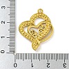 Ion Plating(IP) Real 18K Gold Plated 304 Stainless Steel Rhinestone Pendants STAS-P341-07G-02-3