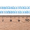 Anti-Tarnish Electroplate Rondelle Glass Beads Strands EGLA-T021-3mm-17-05-4