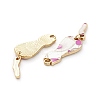Cat Shape Alloy Enamel Pendants & Dangle Earring Making Kits ENAM-M044-21LG-C-2
