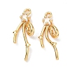Brass Micro Pave Cubic Zirconia Pendants KK-A281-21G-01-1