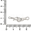 Brass Micro Pave Green Cubic Zirconia Fold Over Clasps KK-D356-15P-3