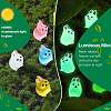 36Pcs 6 Colors Rabbit Luminous Resin Display Decorations DJEW-SZ0001-09-3
