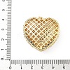 Brass Micro Pave Clear Cubic Zirconia Pendants KK-B141-39G-3