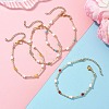 4Pcs Glass Seed Beaded Bracelets for Women BJEW-MZ00261-2