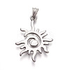 304 Stainless Steel Pendants LS-STAS-O117-72AS-3