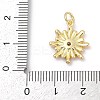 Brass Pave Cubic Zirconia with Enamel Pendants KK-U062-38G-02-3