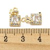 Brass Micro Pave Cubic Zirconia Pendants KK-H460-11G-3
