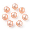 Spray Painted ABS Plastic Imitation Pearl Beads OACR-T015-05A-19-3