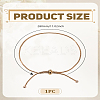 1Pc Stainless Steel Chain Anklet for Women AJEW-LP0006-48B-G-2
