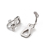 Stainless Steel Clip-on Earring Findings STAS-XCP0001-85-3