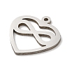 Non-Tarnish 201 Stainless Steel Pendants LS-STAS-E206-06P-01-2