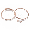 Alloy Cuff Bangles Making PALLOY-N158-035RG-3