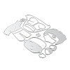 Human Carbon Steel Cutting Dies Stencils DIY-P076-03-2
