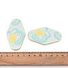 Rack Plating Alloy and Enamel Big Pendants ENAM-T021-29K-3