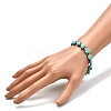 Heart Beads Stretch Bracelet for Girl Women BJEW-JB06938-02-3