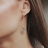7 Pairs 7 Colors Synthetic Hematite Arrow Dangle Earrings EJEW-AN0001-43-4
