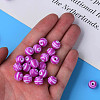 Opaque Striped Acrylic Beads MACR-S373-27D-02-6