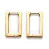 304 Stainless Steel Rectangle Huggie Hoop Earrings STAS-H156-10A-G-2