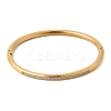 304 Stainless Steel Micro Pave Cubic Zirconia Hinged Bangles for Women BJEW-D408-30G-2