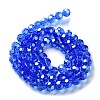 Electroplate Glass Bead Strands EGLA-R015-8mm-6-3