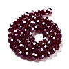 Electroplate Transparent Glass Beads Strands EGLA-A035-T10mm-A02-2