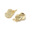 Brass Micro Pave Cubic Zirconia Pendants KK-D502-26I-G-2
