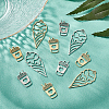 16Pcs 4 Style 201 Stainless Steel Pendants STAS-DC0006-57-4