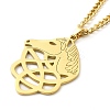 304 Stainless Steel Pendant Necklaces LS-NJEW-D063-04G-2