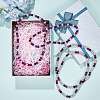 Polymer Clay Rhinestone Round Beaded Necklaces NJEW-SW00049-05-5