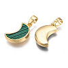 Real 18K Gold Plated Brass Pendants KK-N233-170A-01D-3
