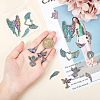 18Pcs 9 Style Rainbow Color Alloy Pendants FIND-FH0004-11-3