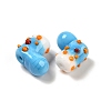 Handmade Lampwork Bumpy Beads Strands LAMP-U001-01G-1-3