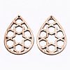 Unfinished Hollow Wood Big Pendants WOOD-N006-118-2