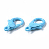 40Pcs Spray Painted Eco-Friendly Alloy Lobster Claw Clasps PALLOY-YW0001-24-NR-4