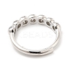 Rack Plating Brass Micro Pave Clear Cubic Zirconia Rings RJEW-E064-13P-3