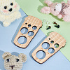 Wooden Safety Eyes Auxiliary Tool AJEW-WH0270-376-5