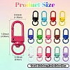 15 Colors Zinc Alloy Baking Paint Swivel Snap Hooks Clasps FIND-YW0005-53-2
