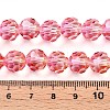 Baking Paint Transparent Glass Beads Strands DGLA-A035-T10mm-A01-5