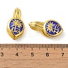 Rack Plating Brass Enamel Buddhist Pendants KK-P276-25G-03-3