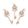 316 Surgical Stainless Steel Pendants STAS-L242-06RG-1