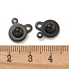 Ion Plating(IP) 201 Stainless Steel Snap Clasps STAS-F139-082B-3