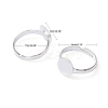 Brass Pad Ring Base Findings X-EC022-S-7